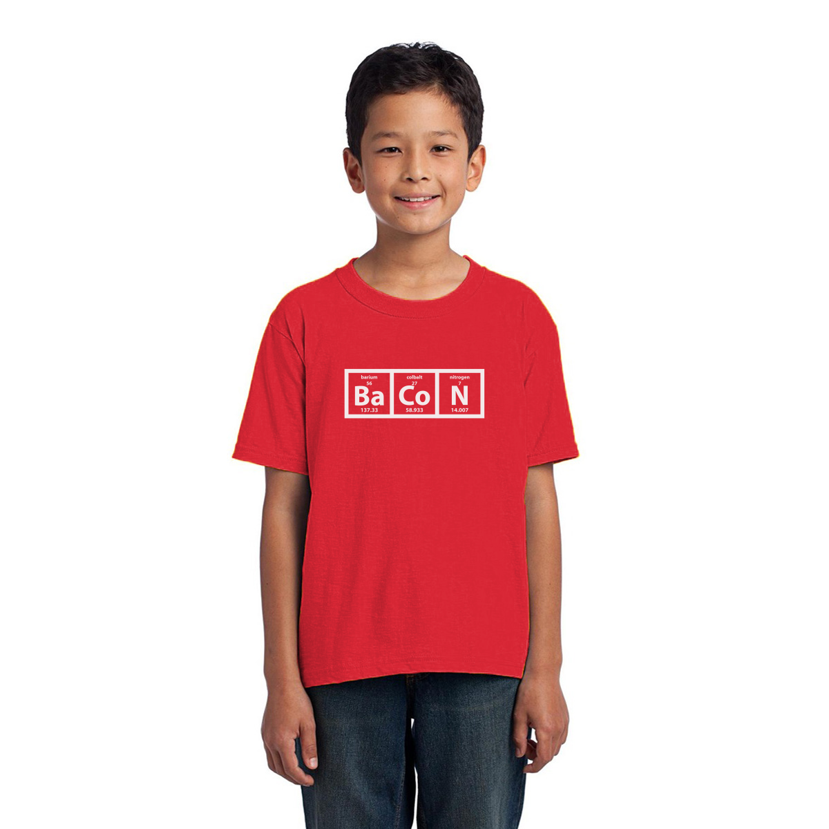 I Love Bacon Kids T-shirt | Red