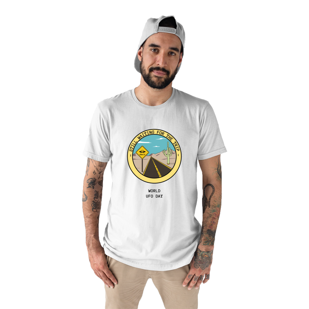 Still Waiting for The Trip Men's T-shirt | White