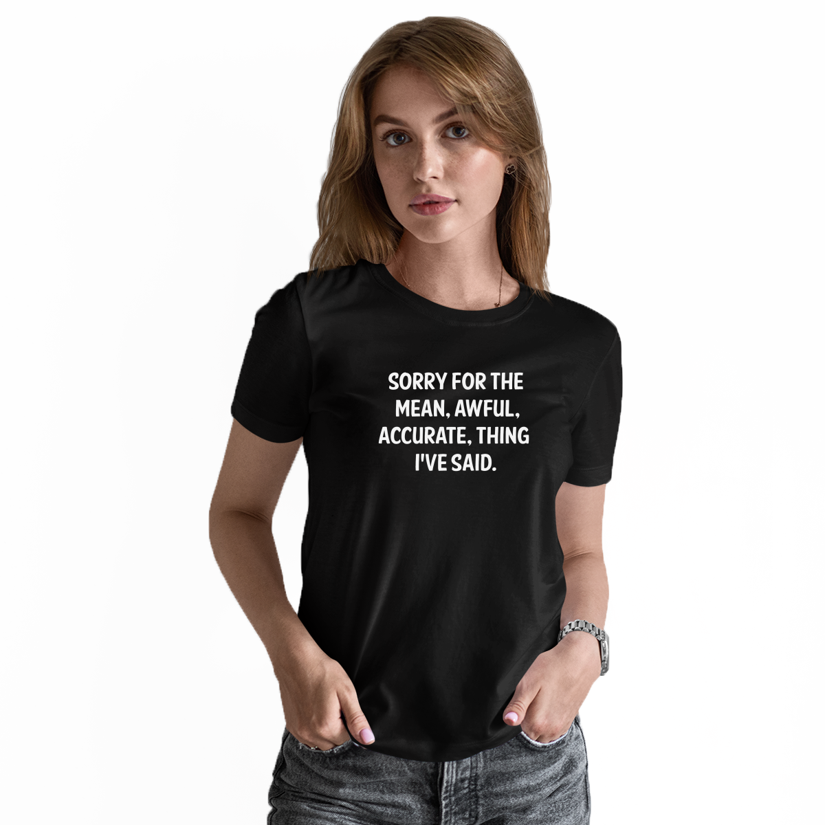 Sorry For The Things I Said Women's T-shirt | Black