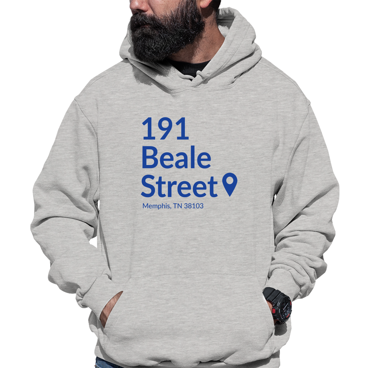 Memphis Basketball Stadium Unisex Hoodie | Gray