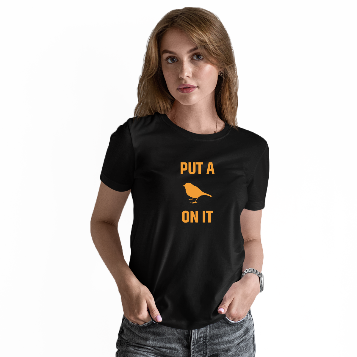 Put A Bird On It Women's T-shirt | Black