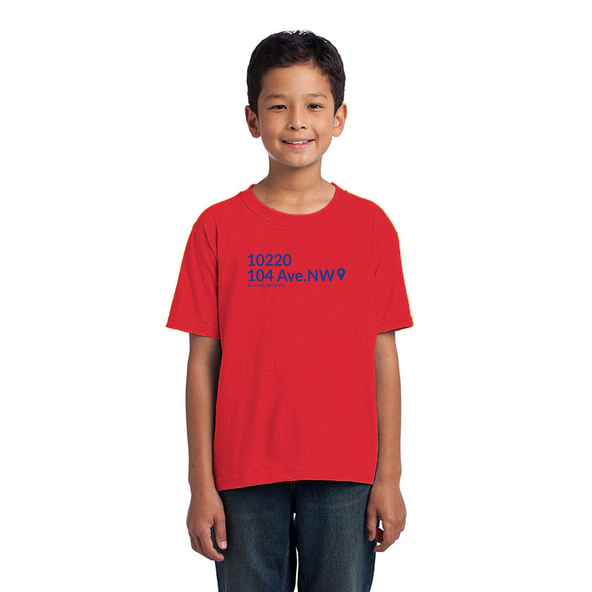 Edmonton Hockey Stadium Kids T-shirt | Red