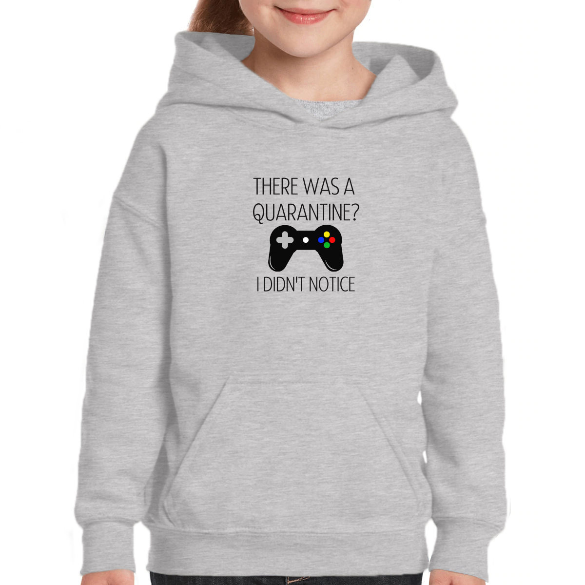 THERE WAS A QUARANTİNE Kids Hoodie | Gray