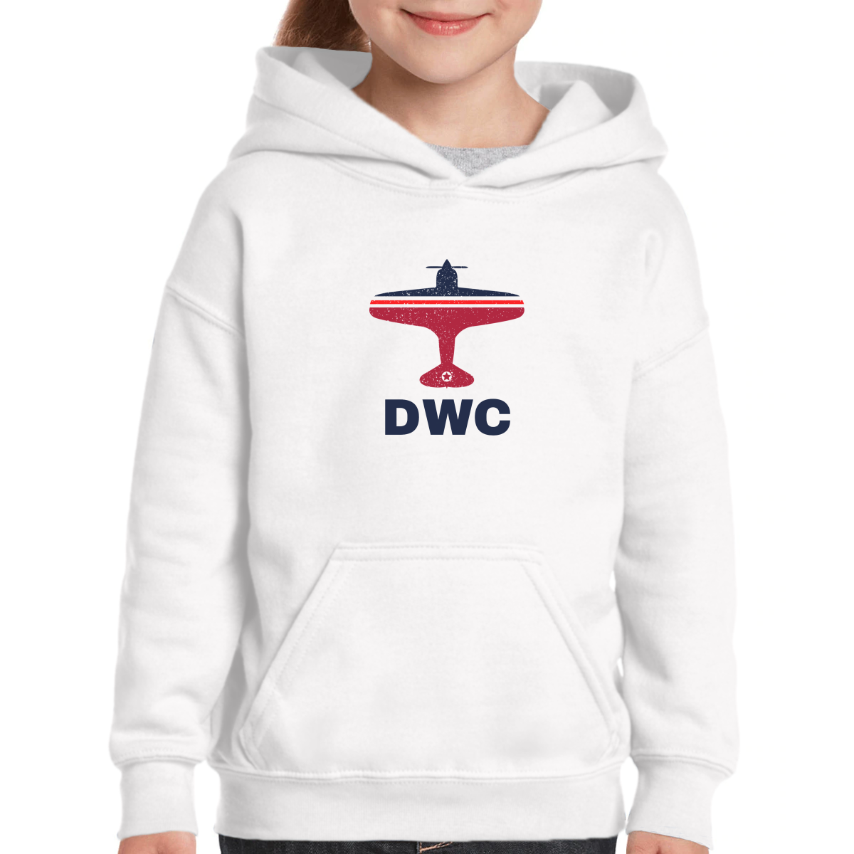 Fly Dubai DWC Airport  Kids Hoodie | White