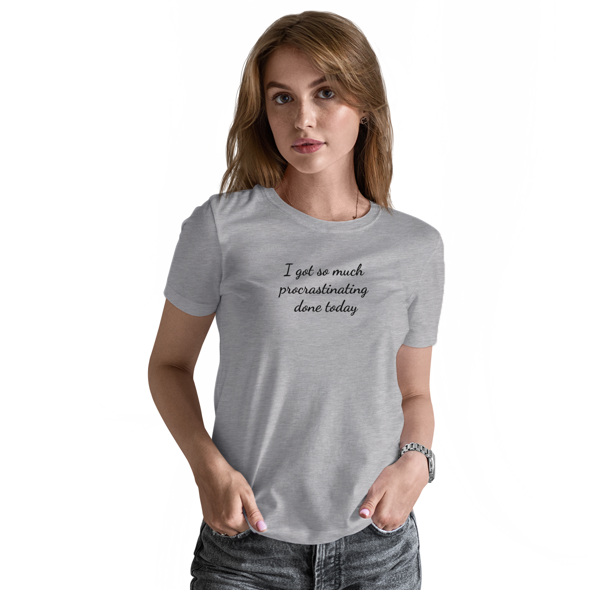 Procrastinator Women's T-shirt | Gray