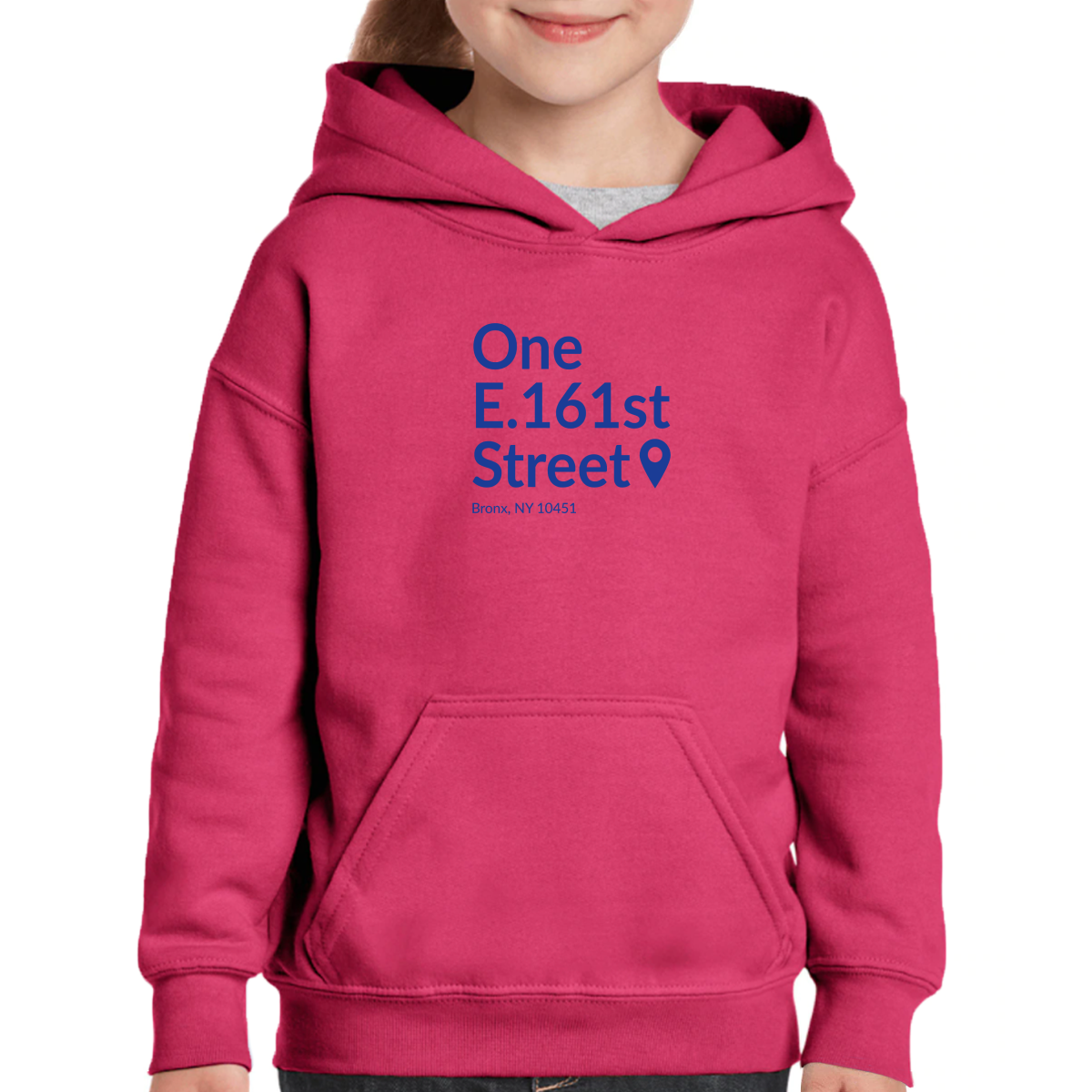 New York Baseball Stadium BXNY Kids Hoodie | Pink