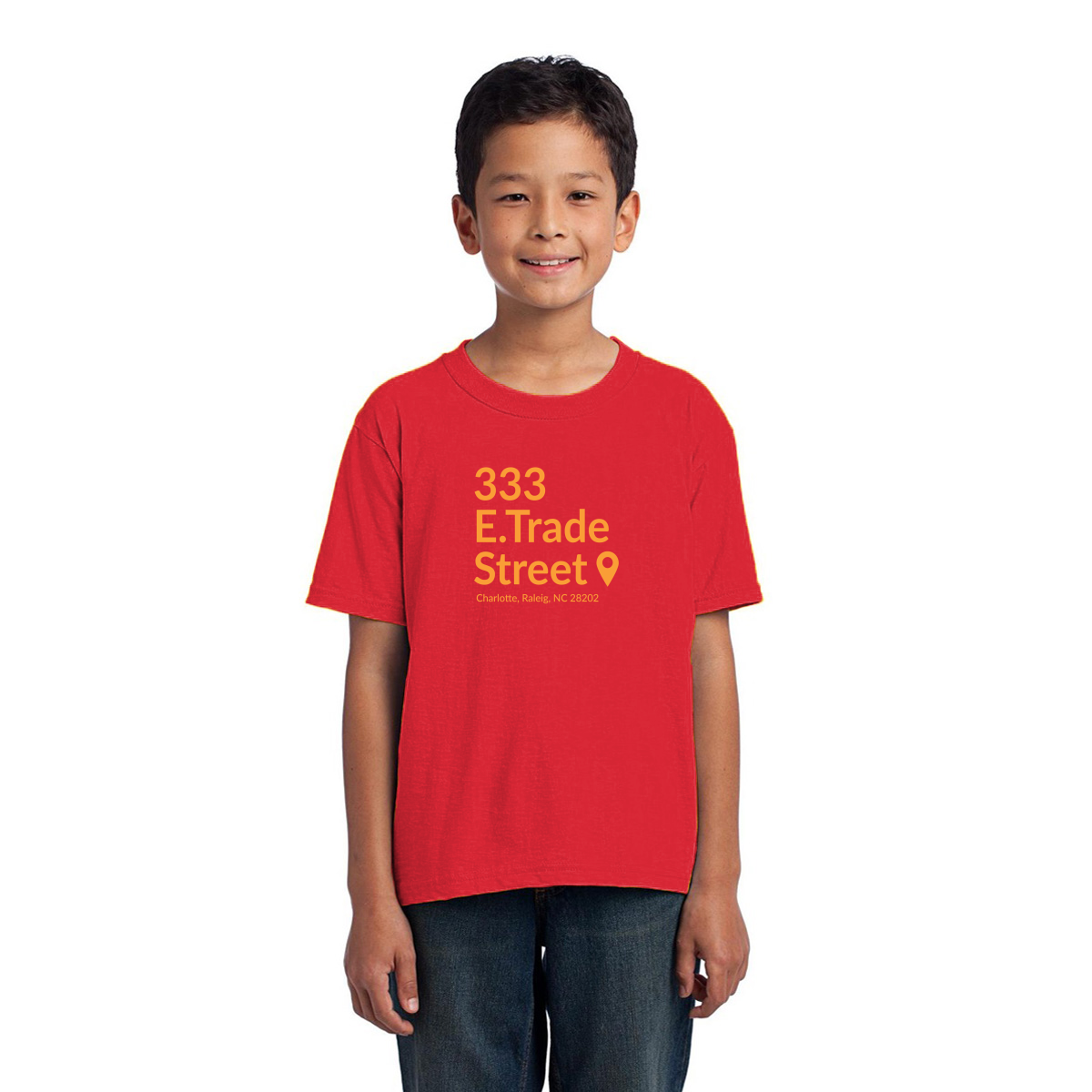 Charlotte Basketball Stadium Kids T-shirt | Red