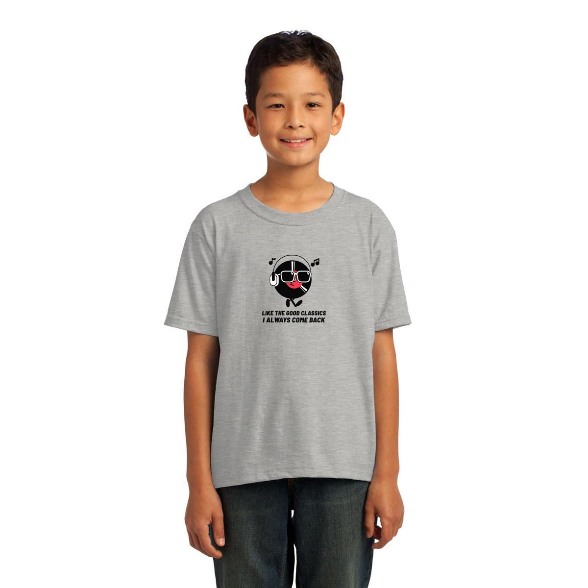 Like a good classic I always come back Kids T-shirt | Gray