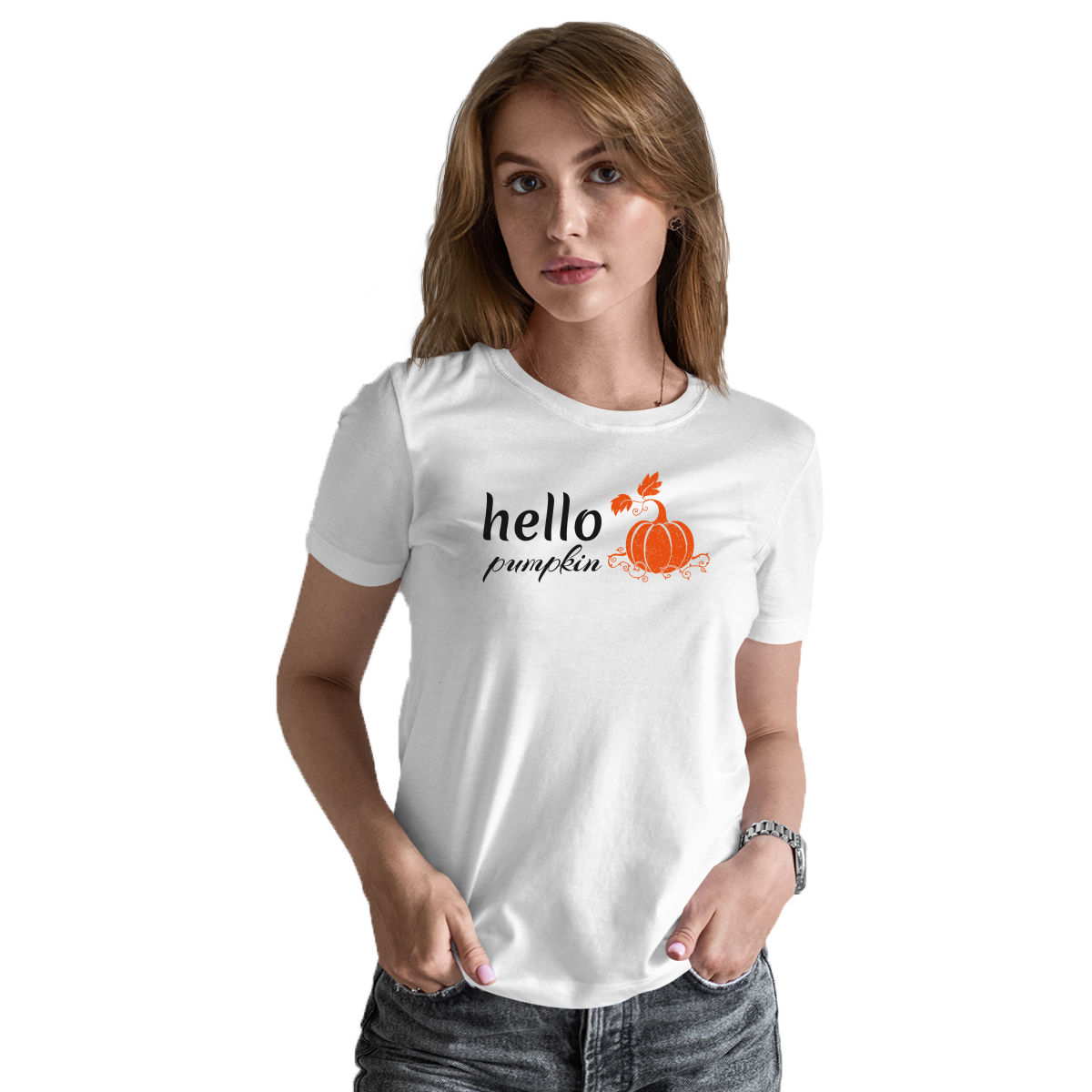 Hello Pumpkin Women's T-shirt | White