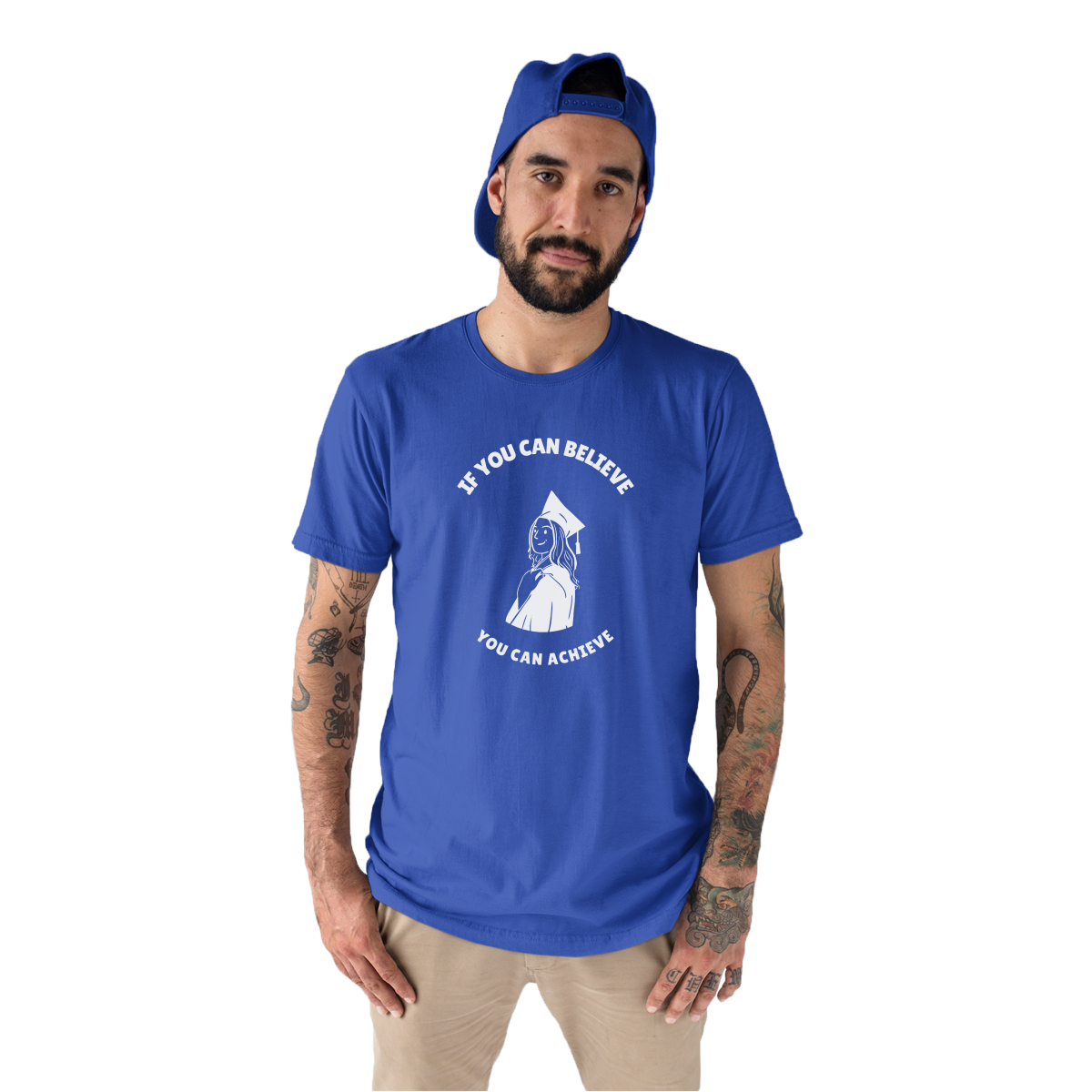 If You Can Believe You Can Achieve Men's T-shirt | Blue