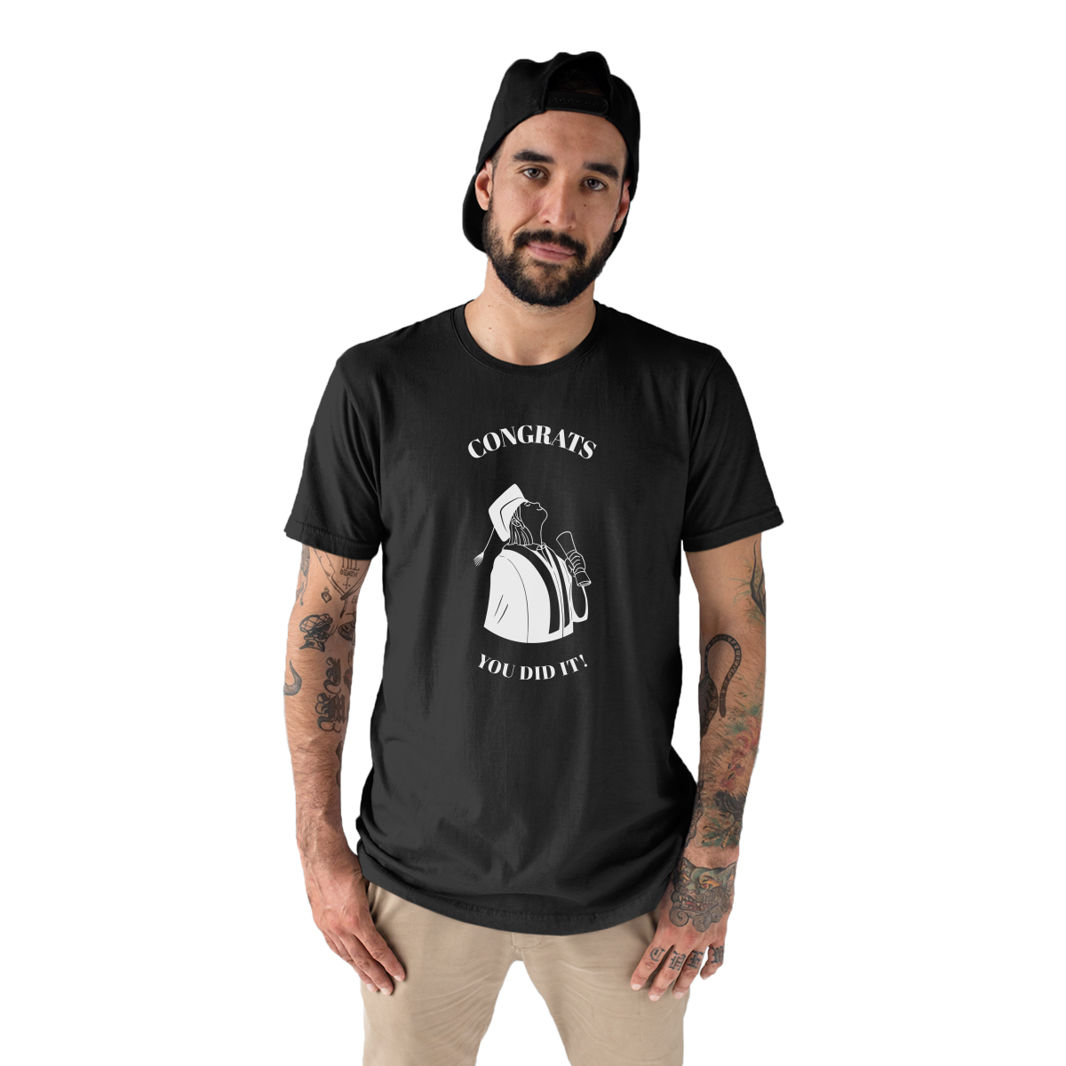 Congrats You Did It! Men's T-shirt | Black