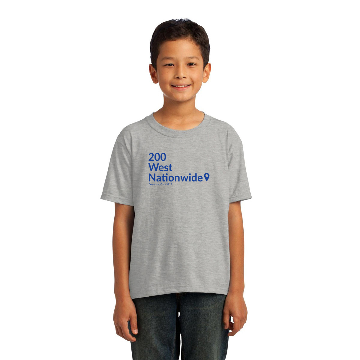 Columbus Hockey Stadium Kids T-shirt | Gray