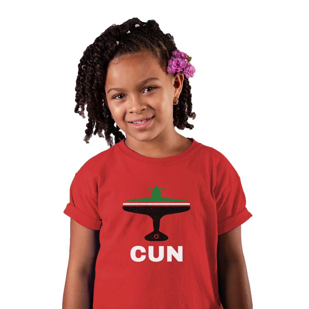 Fly Cancun CUN Airport  Kids T-shirt | Red