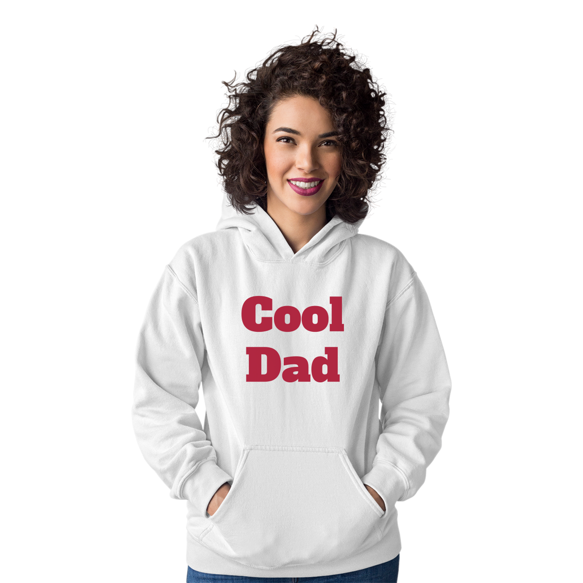 Cool Dad Unisex Hoodie | White