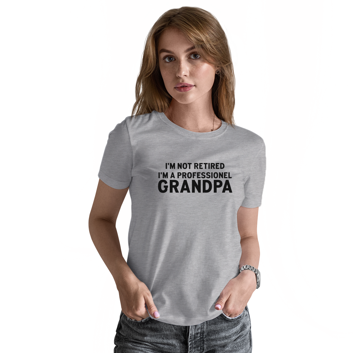  I'm A Professional Grandpa  Women's T-shirt | Gray