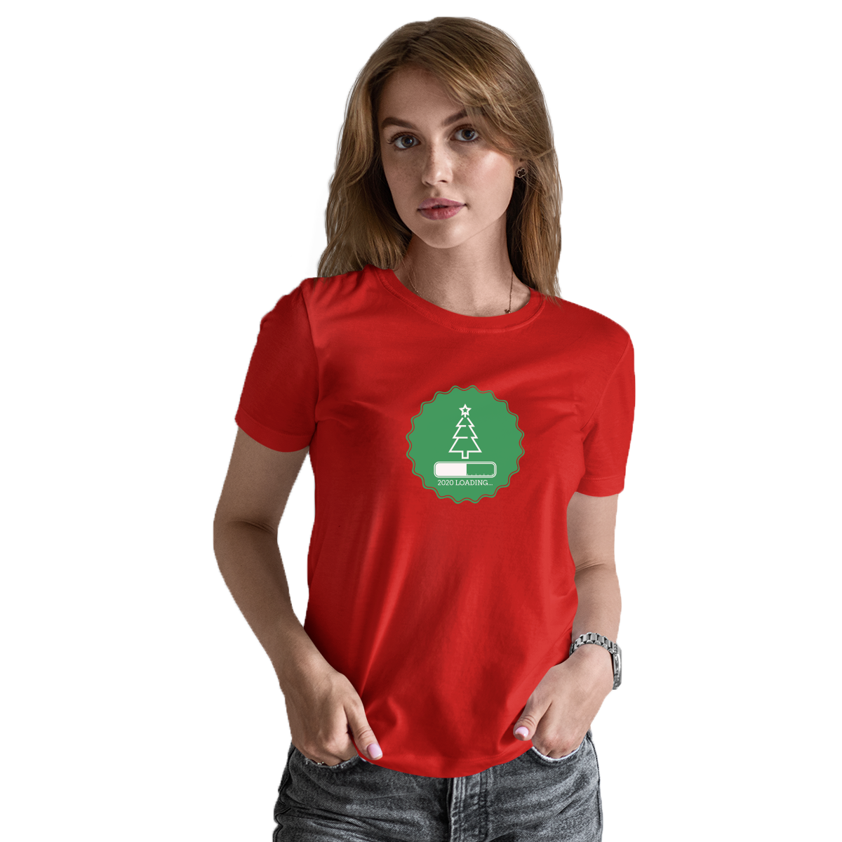 2021 Loading Women's T-shirt | Red