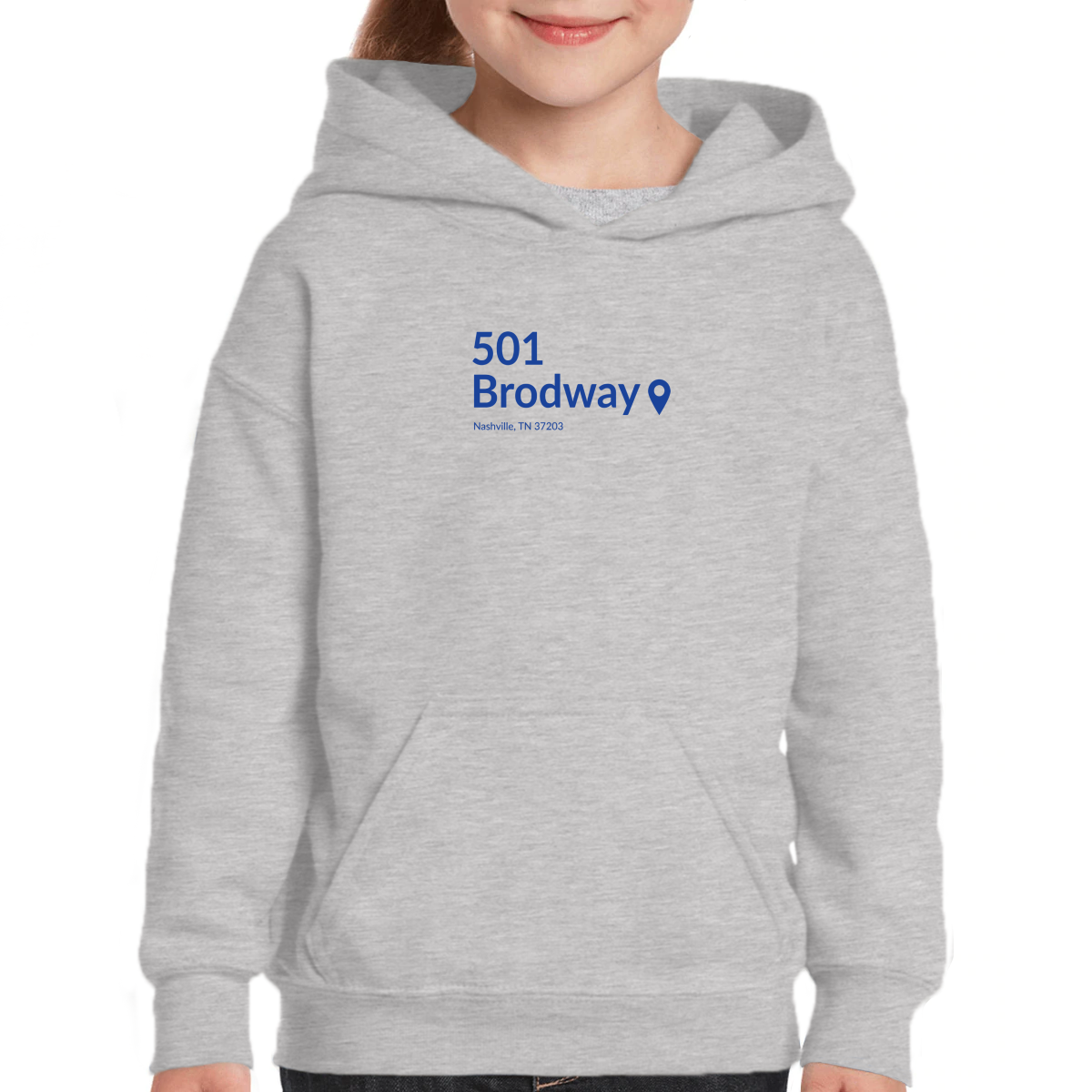 Nashville Hockey Stadium Kids Hoodie | Gray