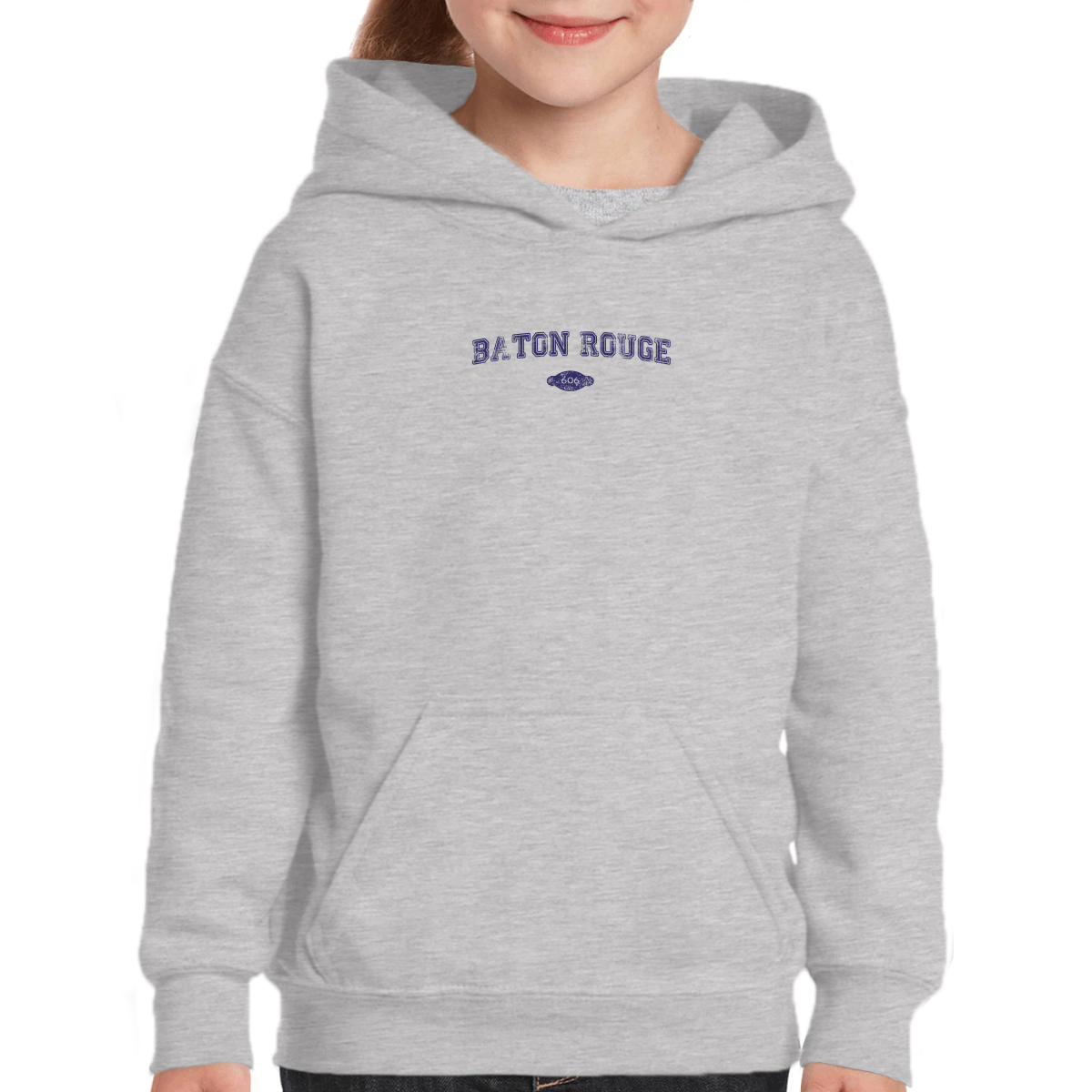 Baton Rouge 1699 Represent Kids Hoodie | Gray