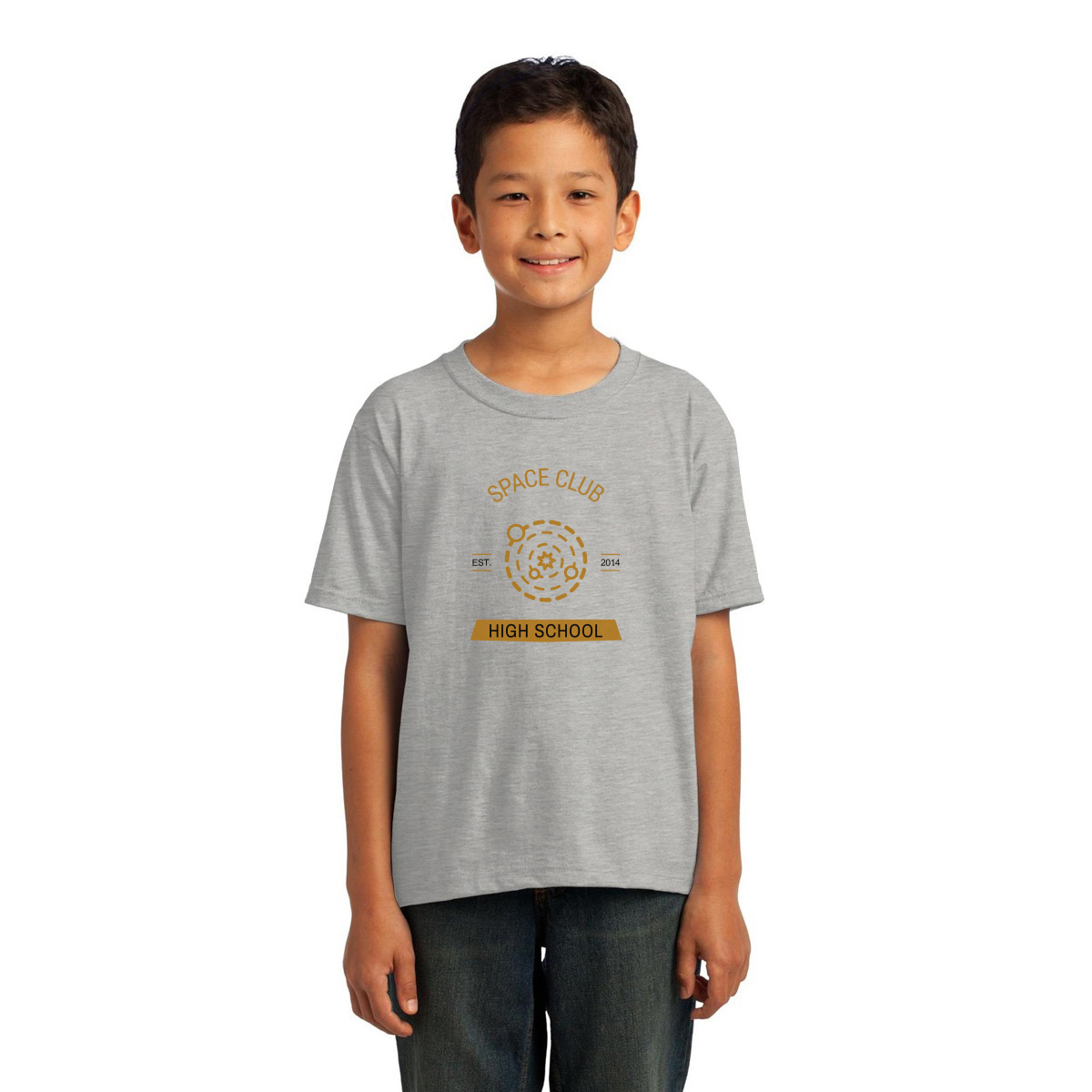 Space Club High School Kids T-shirt | Gray