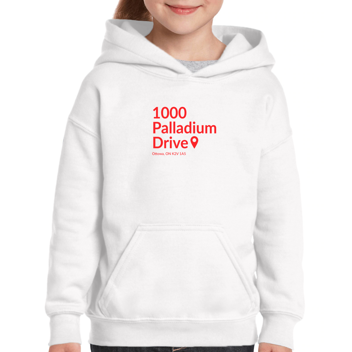 Ottawa Hockey Stadium Kids Hoodie | White