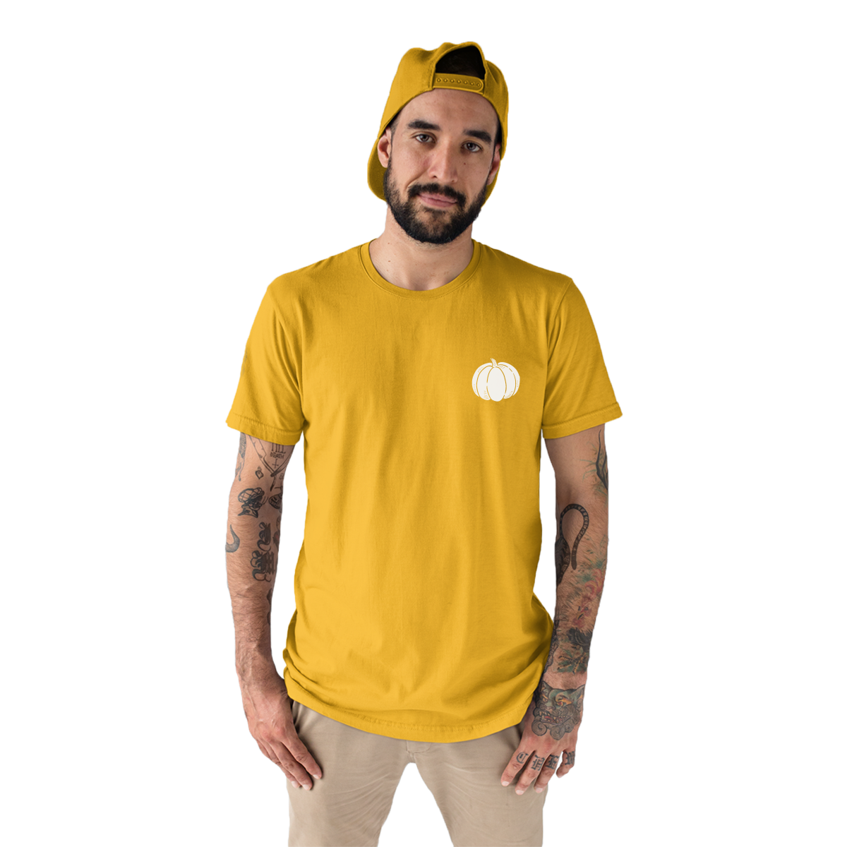 Pumpkin Pocket Men's T-shirt | Yellow