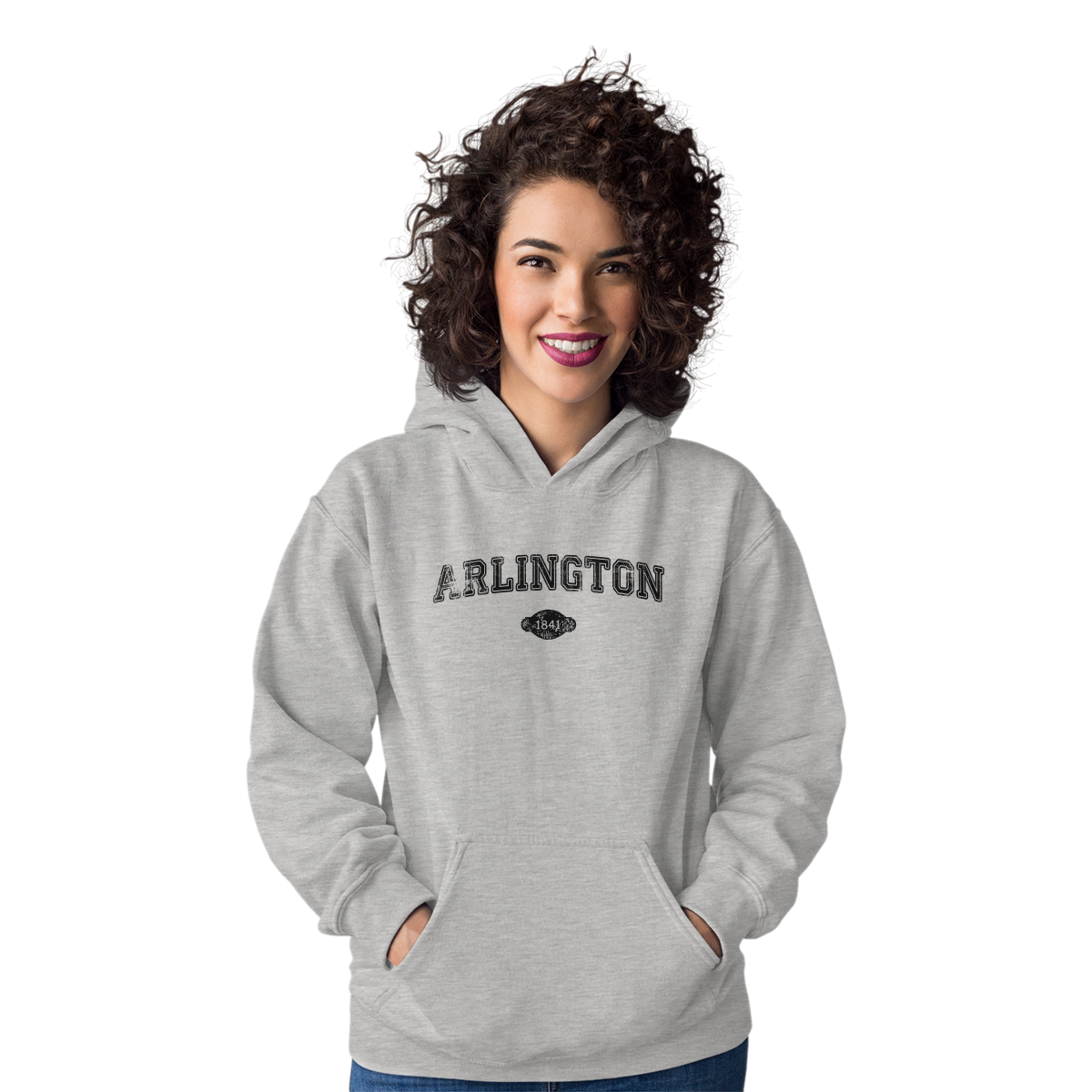 Arlington 1841 Represent Unisex Hoodie | Gray