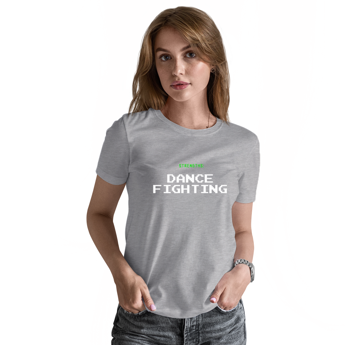 Strengths Dance Fighting  Women's T-shirt | Gray