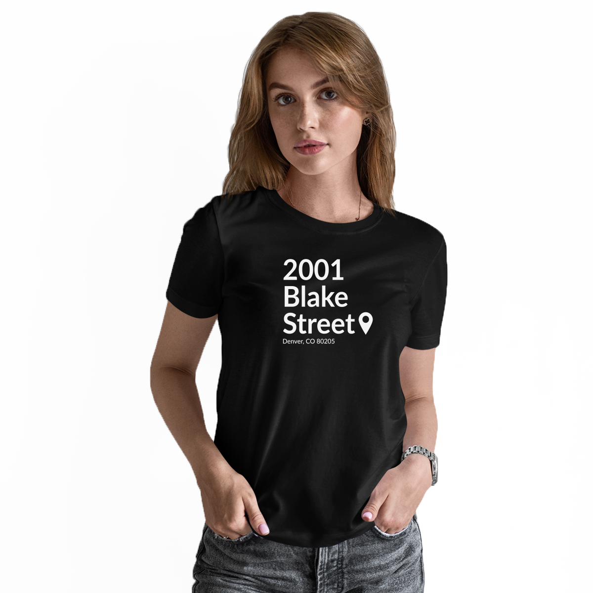 Colorado Baseball Stadium Women's T-shirt | Black