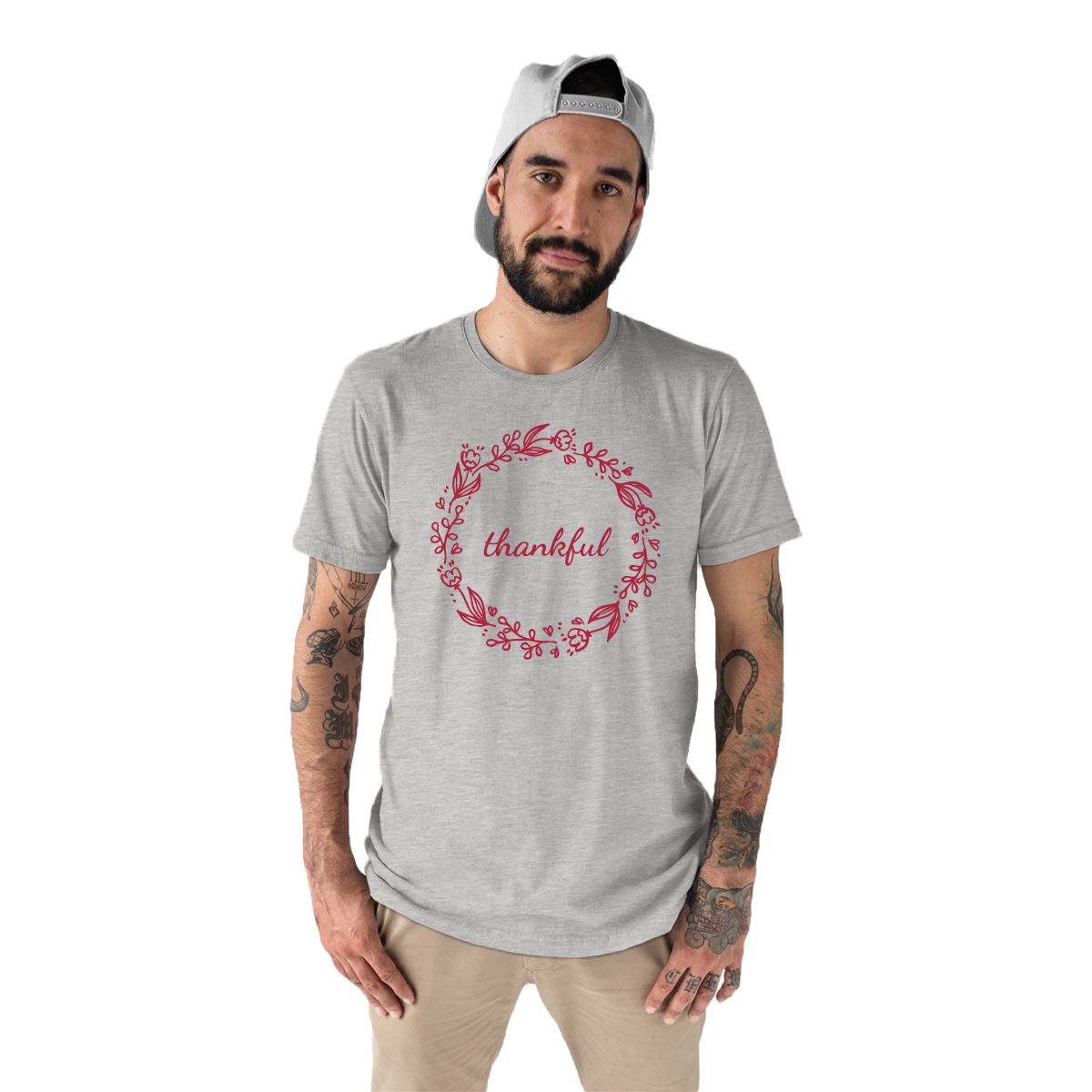 Thankful Men's T-shirt | Gray