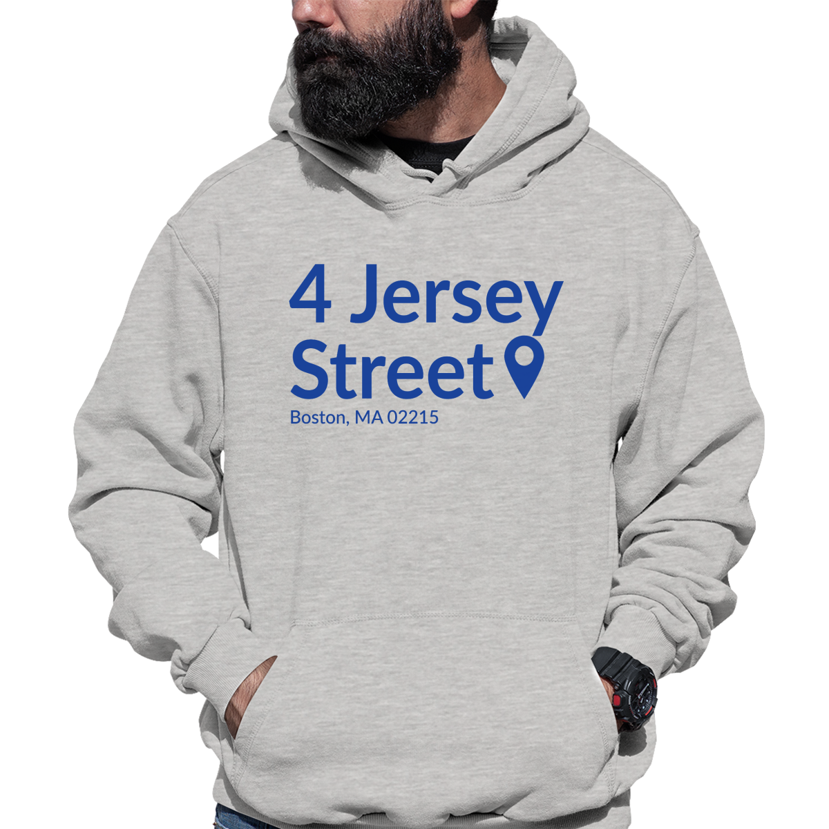 Boston Baseball Stadium Unisex Hoodie | Gray