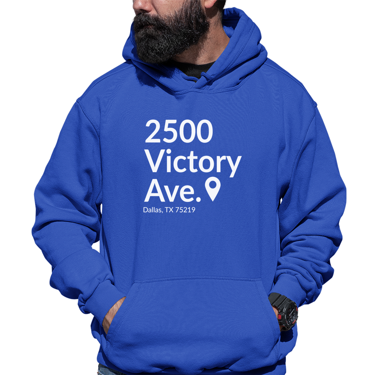 Dallas Basketball Stadium Unisex Hoodie | Blue