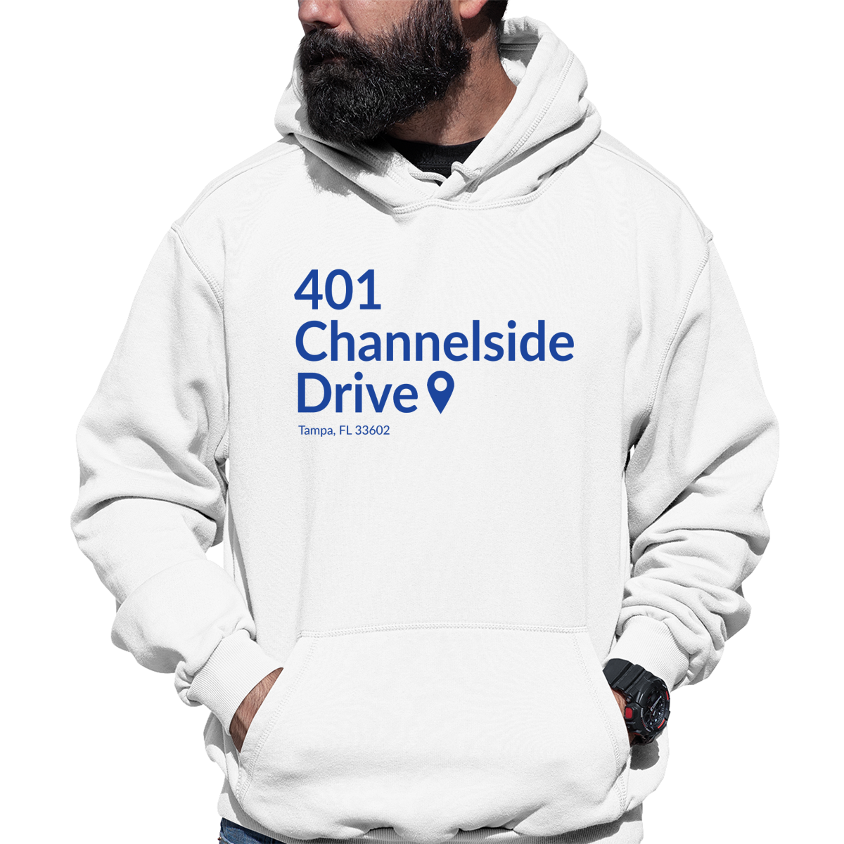 Tampa Bay Hockey Stadium Unisex Hoodie | White