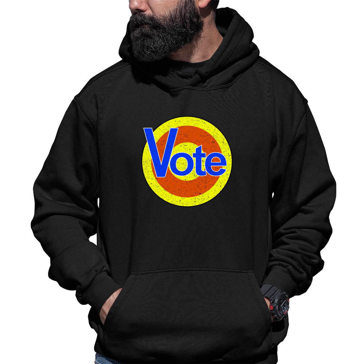 VOTE Removes Stubborn Orange Stains Unisex Hoodie | Black