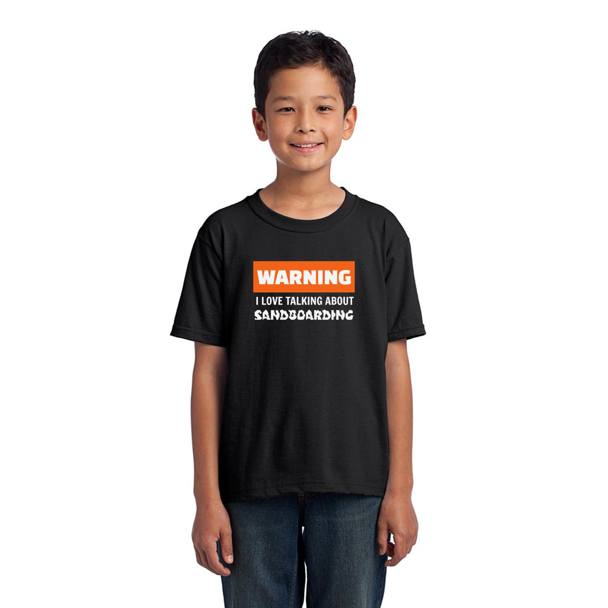 Sandboarding  Kids T-shirt | Black