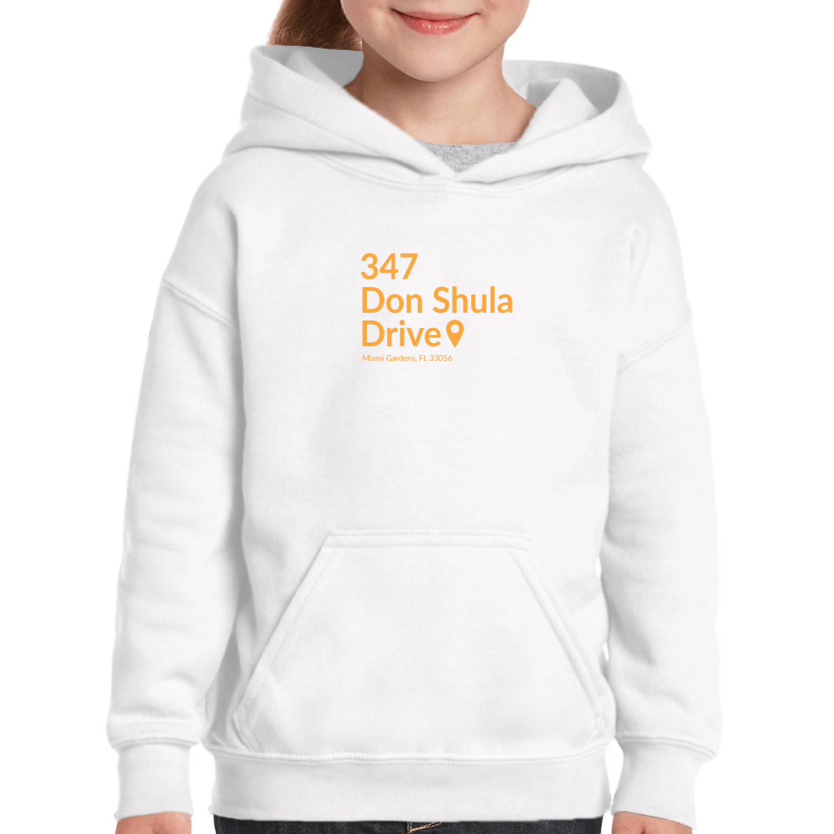 Miami Football Stadium Kids Hoodie | White