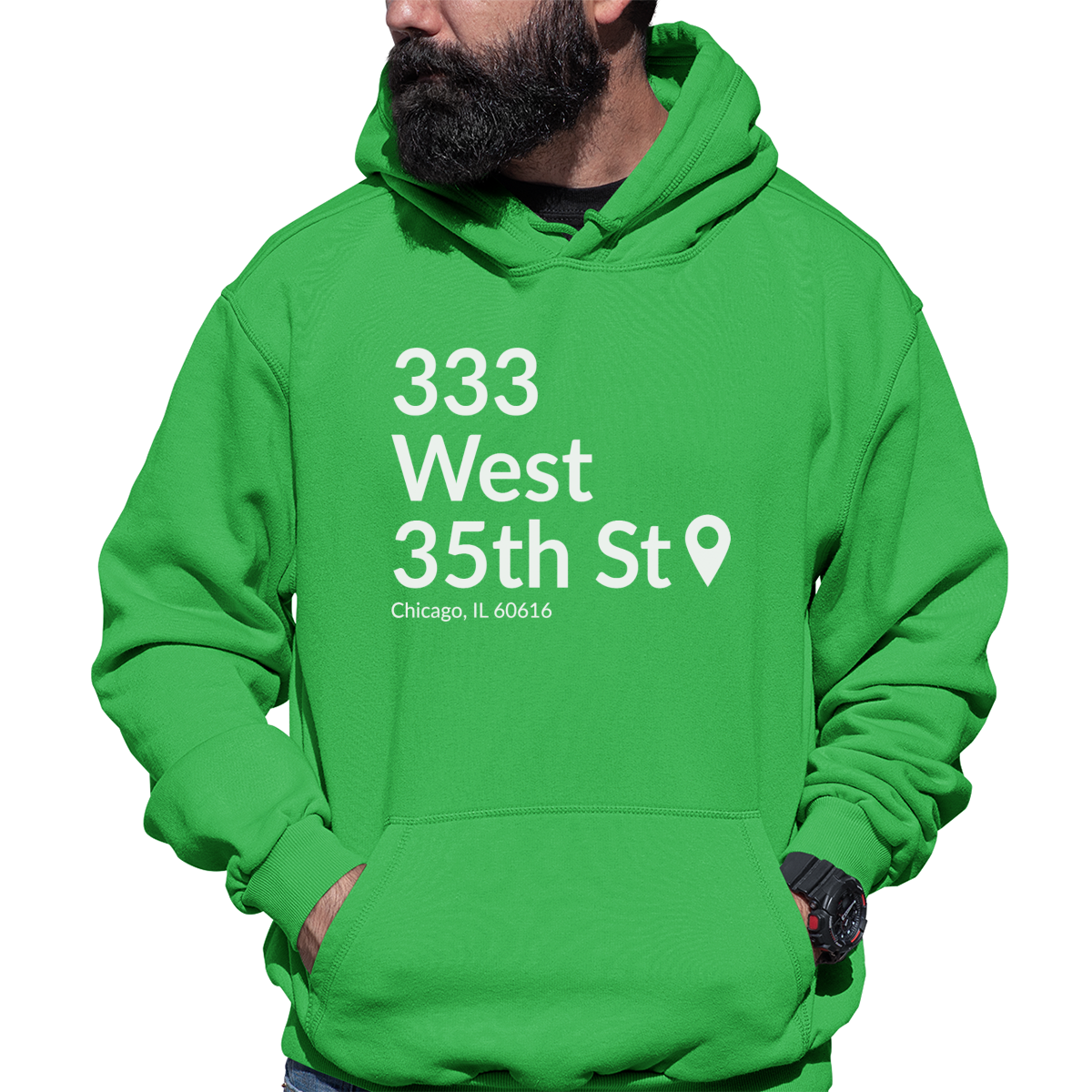 Chicago Baseball Stadium South Side Unisex Hoodie | Green