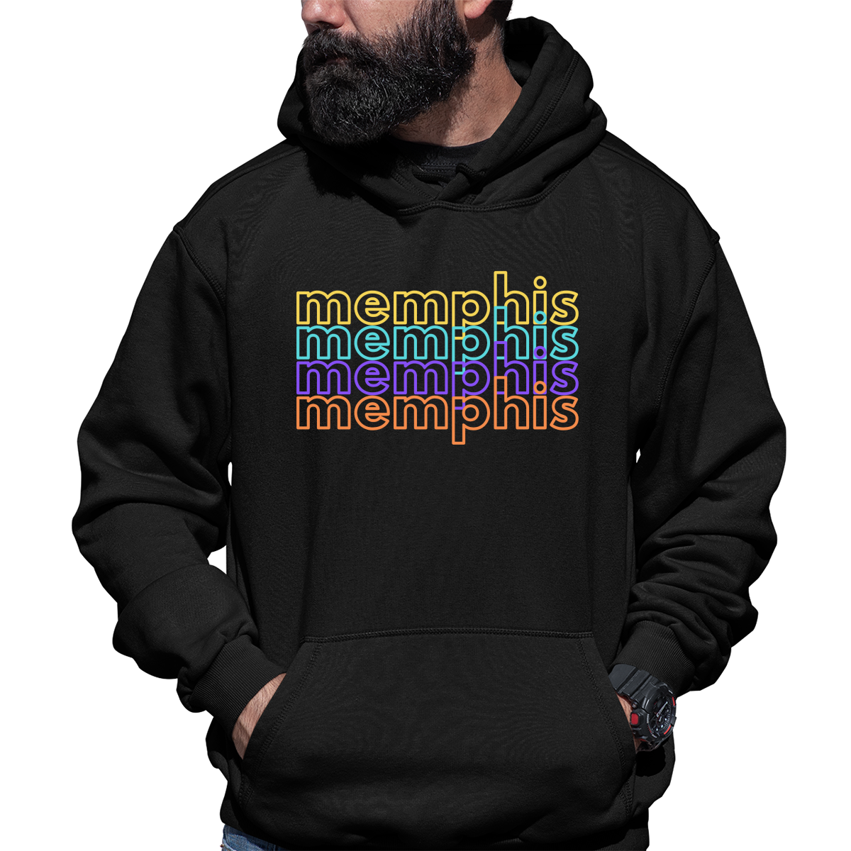 Memphis Unisex Hoodie | Black