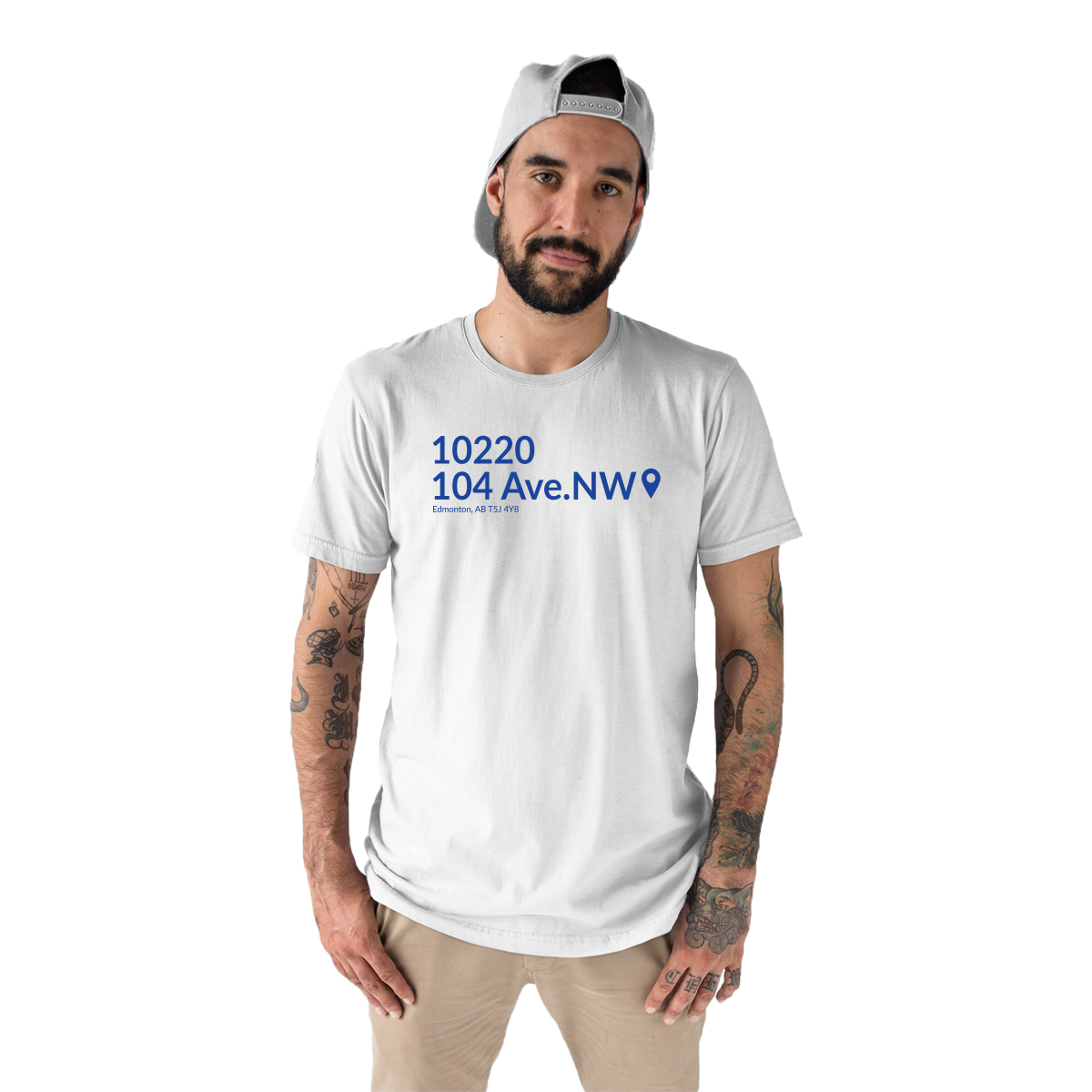 Edmonton Hockey Stadium Men's T-shirt | White