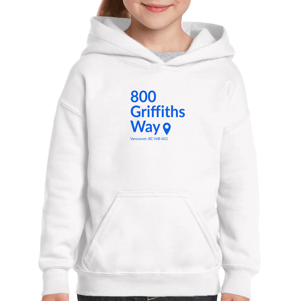 Vancouver Hockey Stadium Kids Hoodie | White