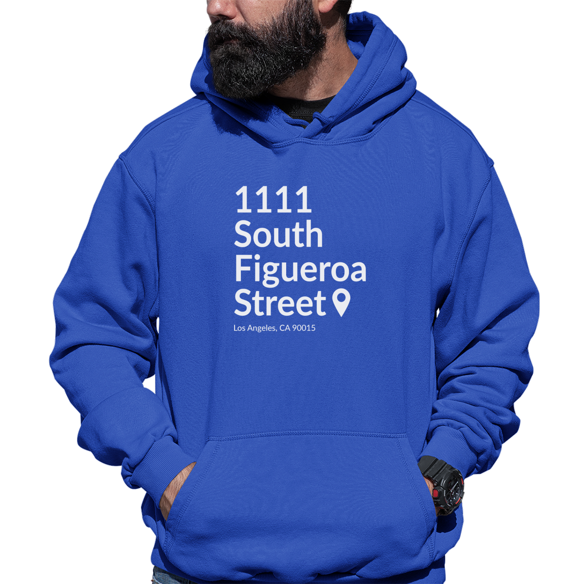 Los Angeles Basketball Stadium Unisex Hoodie | Blue