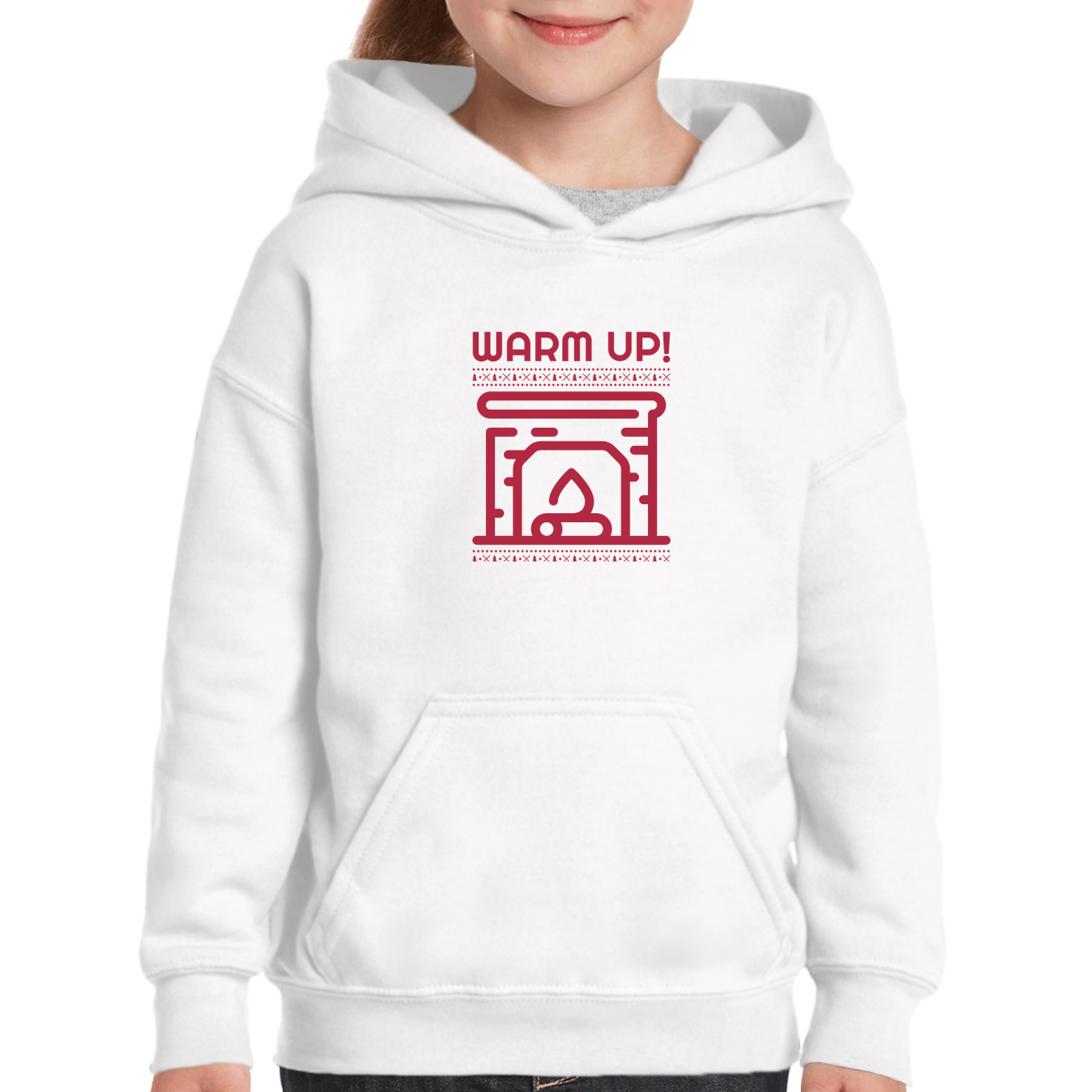 Christmas Is Coming Kids Hoodie | White