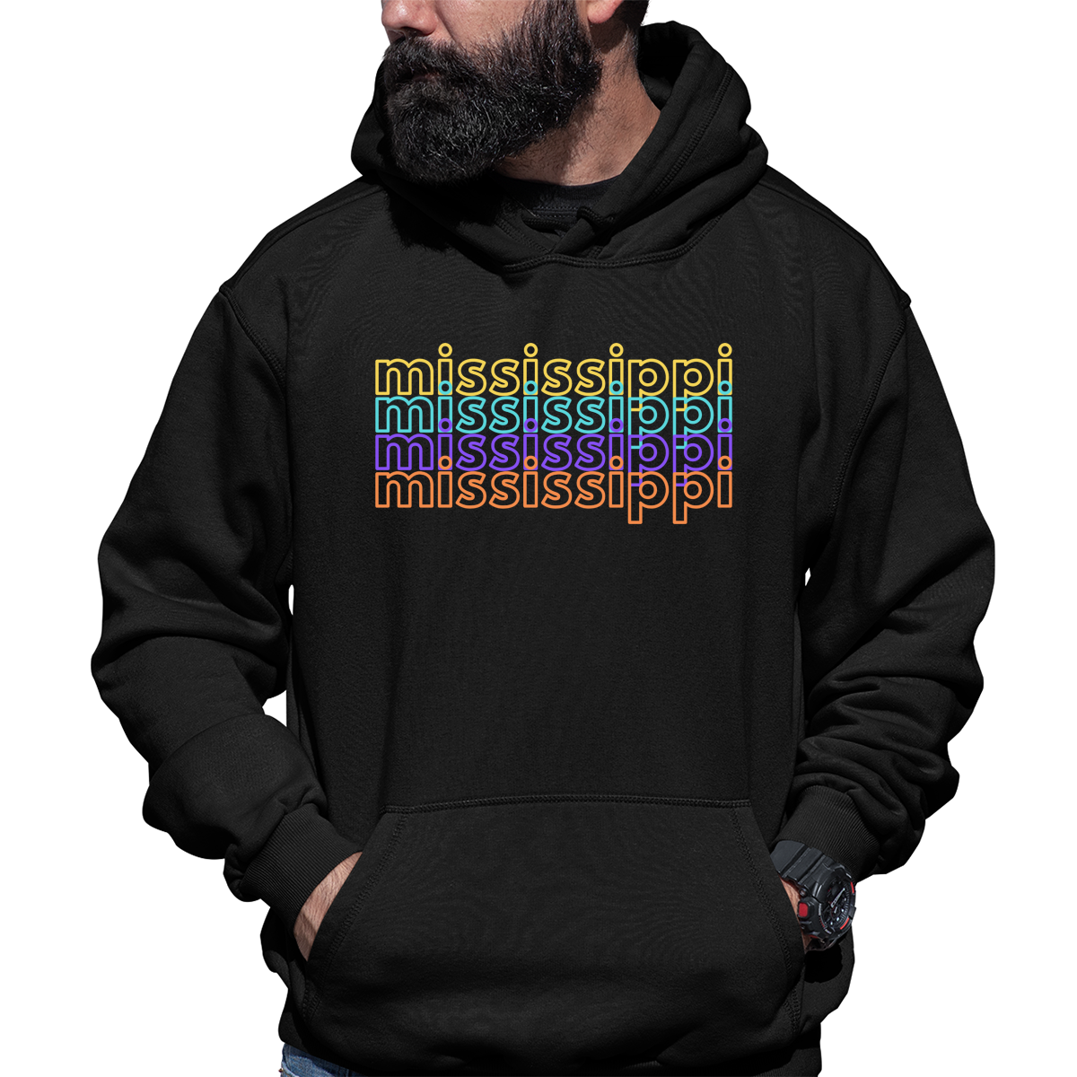 Mississippi Unisex Hoodie | Black