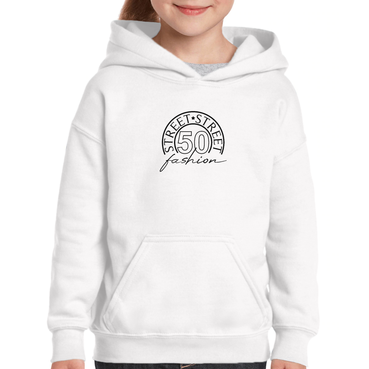 Retro 50 Kids Hoodie | White