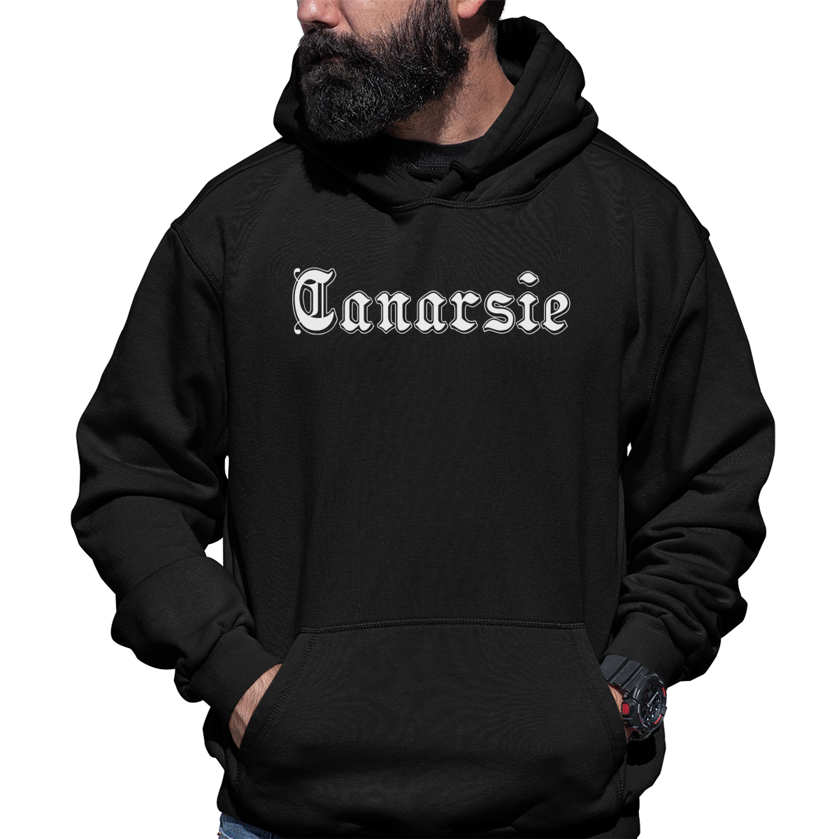 Canarsie Gothic Represent Unisex Hoodie | Black