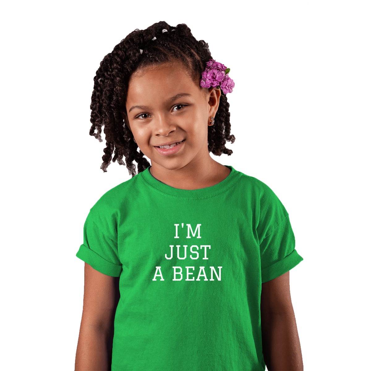 I'm Just A Bean  Kids T-shirt | Green