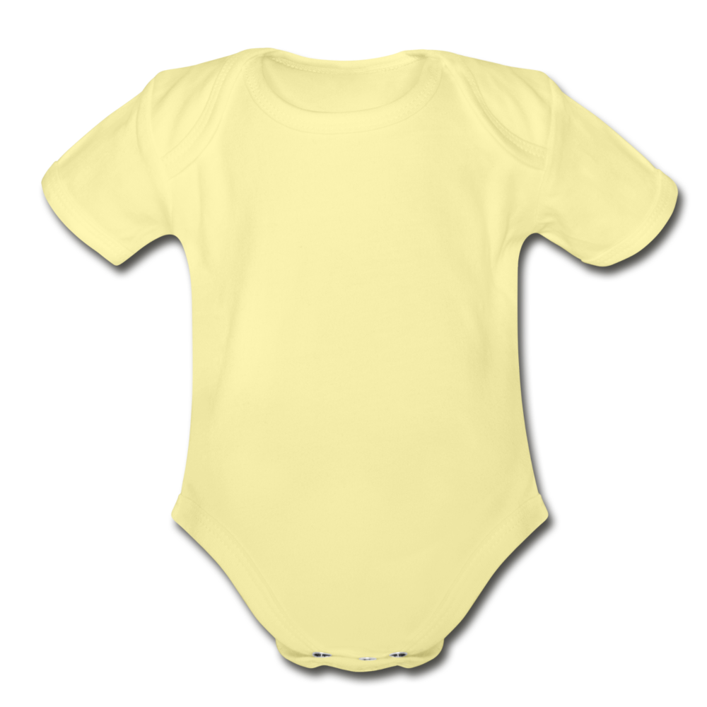 Organic Baby Bodysuit - washed yellow